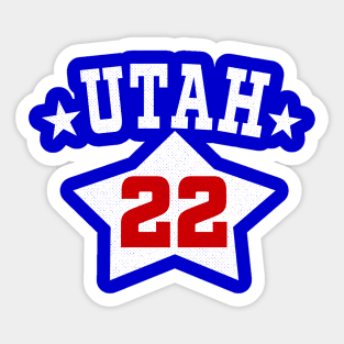 Defunct Utah Stars 1970 Jersey ABA Sticker